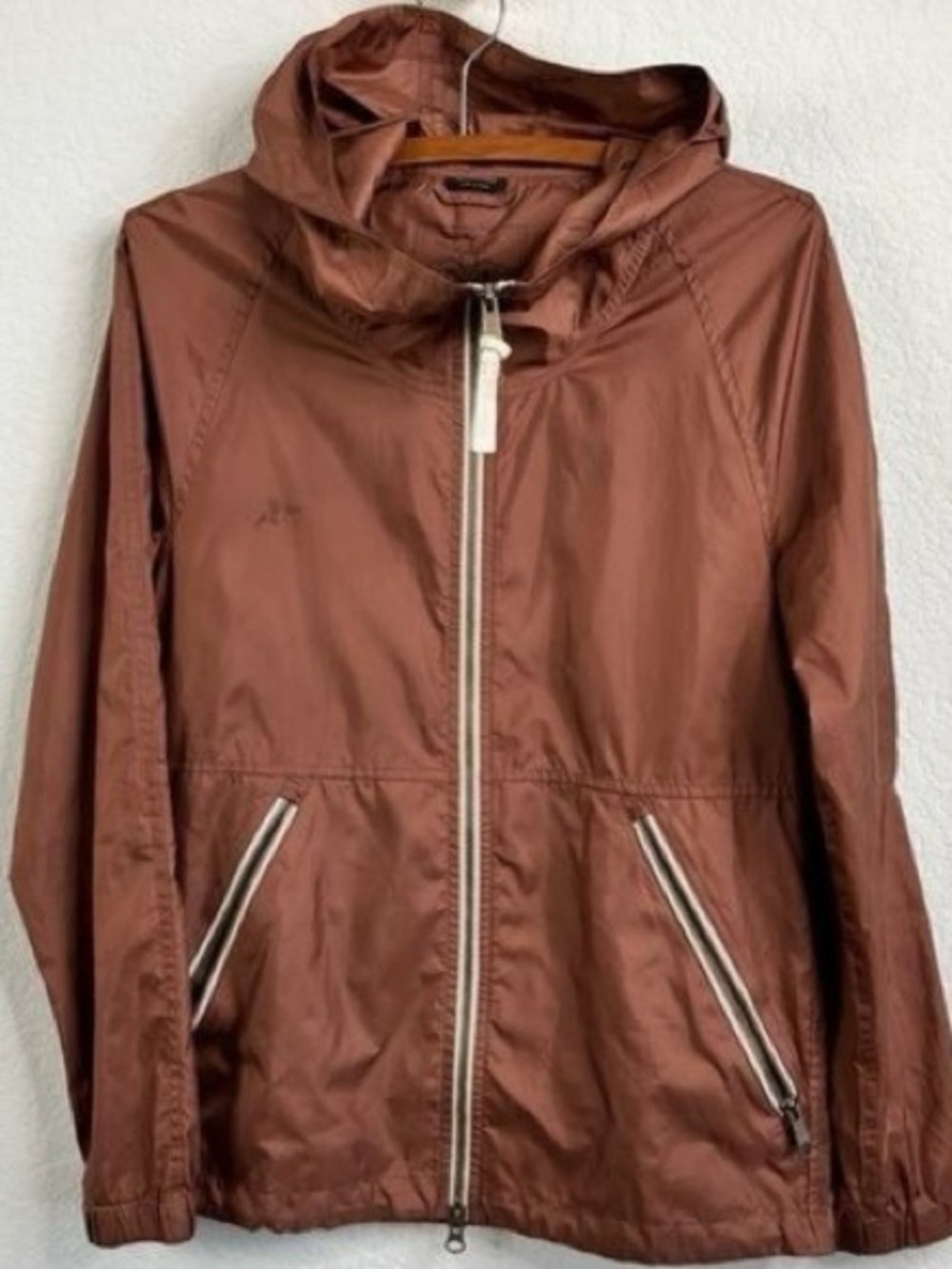 Mackage Brown Hooded windbreaker rain Jacket